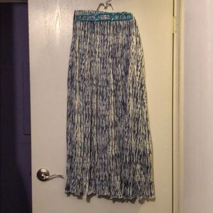 Long flowing skirt